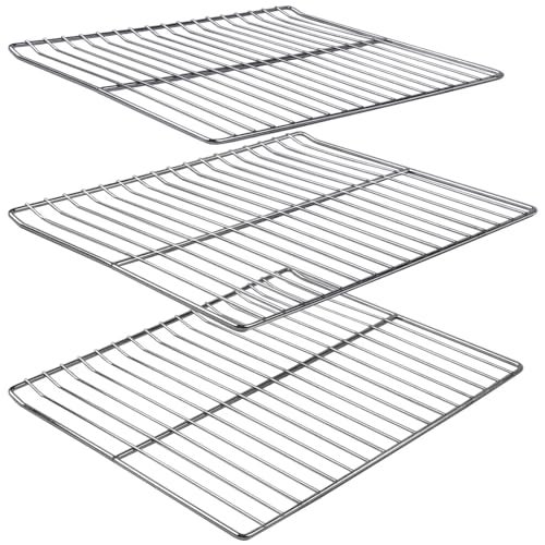 COMVIEE Cooking Grate Replacement Part for Masterbuilt 30 Inch Electric Smoker 146 x 122 Grill Grids Smoker Grates for Masterbuilt MB20071117 20071117 MB20073519 MB26073519 MB20070421 3 Pack - Image 1