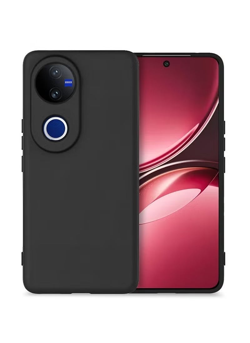 TIGER vivo V50 5G 2025 Premium Soft Liquid Silicone Case Cover – Black, Shockproof, Anti-Slip Grip, Slim Fit, Scratch-Resistant, Microfiber Lining, Matte Finish, Lightweight Protective Case - Image 3