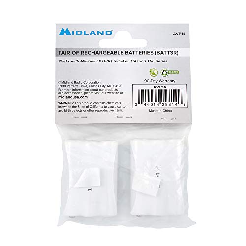 Midland® – AVP14 Rechargeable Battery Packs LXT600, T50 T60, White, 3.15x 2.3X 0.5 - Image 4