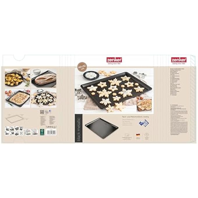 Zenker Dr Oetker DieMaus Loaf Tin 30 cm Square Baking Tin Cake Tin Made of Sheet Steel Mould with Ceramic Reinforced NonStick Coating Colour Mouse OrangeCream - Image 5