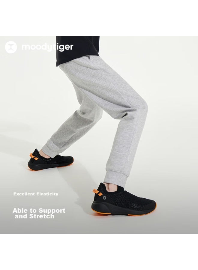 Moodytiger Children's High-elastic Breathable Spring And Autumn Knitted Pants For Boys And Girls, Soft And Skin-friendly Sports Trousers - Image 2
