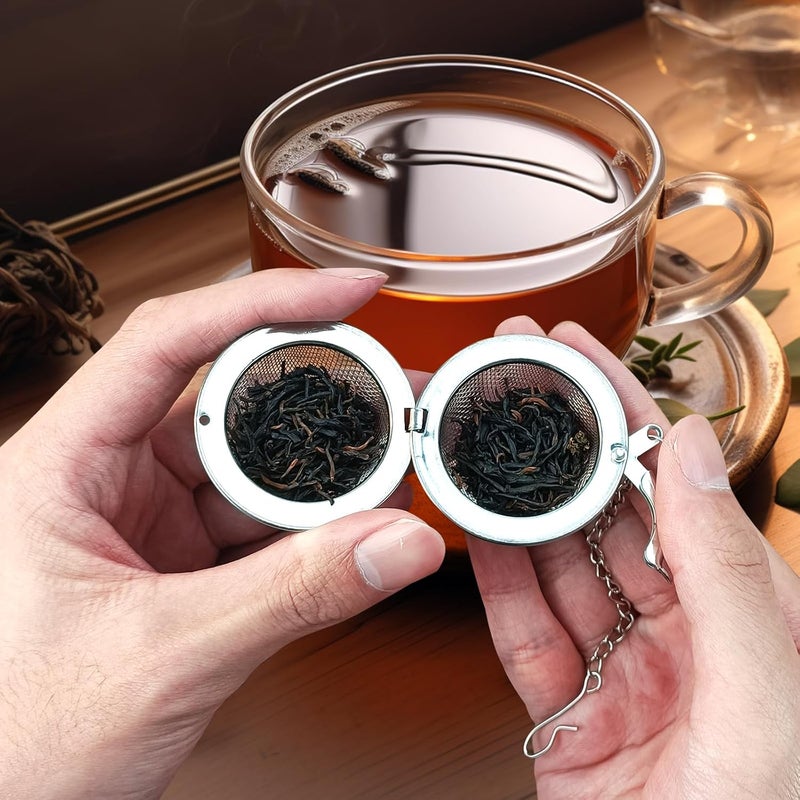 YOIYINI 2Pcs Baptism Stainless Steel Mesh Tea Infuser, 2.1inch Tea Ball with Jesus Cross Pendant Christian Gifts,Tea Strainer Tea Diffuser Tea Steeper for Filtering Tea,Tea Infusers for Loose Tea (Cross, 2PC) - Image 5