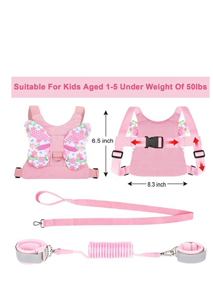 LIXADA مقود حزام صدر للأطفال الصغار مع سلسلة معصم مضادة للضياع ومقود للأطفال - Image 5