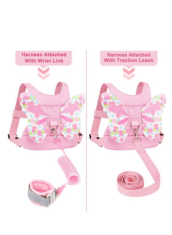 LIXADA مقود حزام صدر للأطفال الصغار مع سلسلة معصم مضادة للضياع ومقود للأطفال - Image 2