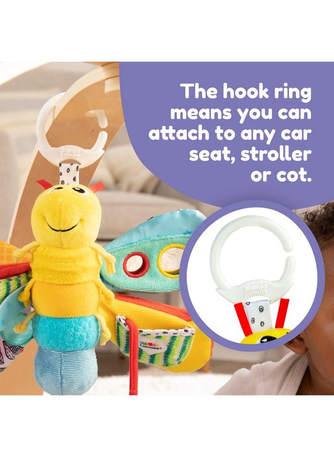 Lamaze - Freddie The Firefly Clip On Car Seat And Stroller Toy - Soft Baby Hanging Toys - Baby Crinkle Toys With High Contrast Colors - Baby Travel Toys Ages 0 Months And Up - Image 1