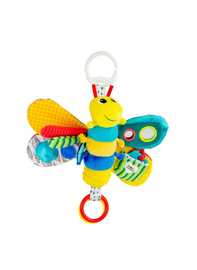 Lamaze - Freddie The Firefly Clip On Car Seat And Stroller Toy - Soft Baby Hanging Toys - Baby Crinkle Toys With High Contrast Colors - Baby Travel Toys Ages 0 Months And Up - Image 1
