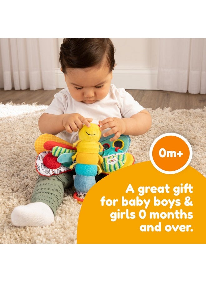 Lamaze - Freddie The Firefly Clip On Car Seat And Stroller Toy - Soft Baby Hanging Toys - Baby Crinkle Toys With High Contrast Colors - Baby Travel Toys Ages 0 Months And Up - Image 1