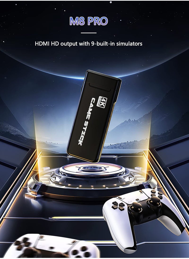 جايم - وحدة تحكم فيديو Game Stick 4K HDMI HD 2.4G وحدة تحكم لاسلكية لوحدة تحكم ألعاب PS1/FC/GB/GBA Arcade Retro TV 20000+ ألعاب - Image 1