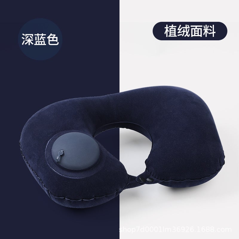 Inflatable Pillow Pressing Inflatable Portable U-Shaped Pillow Neck Pillow Tpu Neck Pillow For Travel And Travel - Image 1