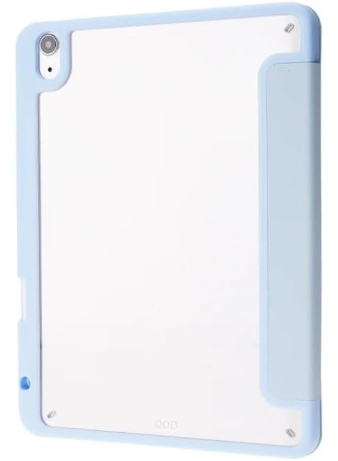 Case for for iPad (A16) / 10th Gen Cover Case (2025/2022) with Pencil Holder, 5-in-1 Multiple Viewing Angles,Silky Soft Silicone Cover & Soft Clear Back Cover, Auto Wake/Sleep, (Light Blue) - Image 2