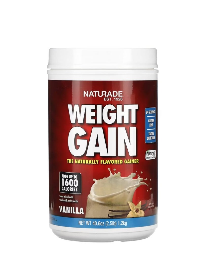 ناتورادي مكسب الوزن بنكهة الفانيليا 2.5 رطل (40.6 أونصة) - Image 1