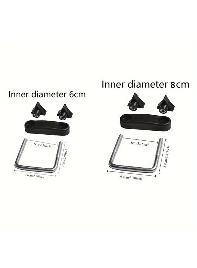 Heavy Duty U Bolt Clamps For Axle And Roof Box 2 36 Inch Inner Diameter - Image 2