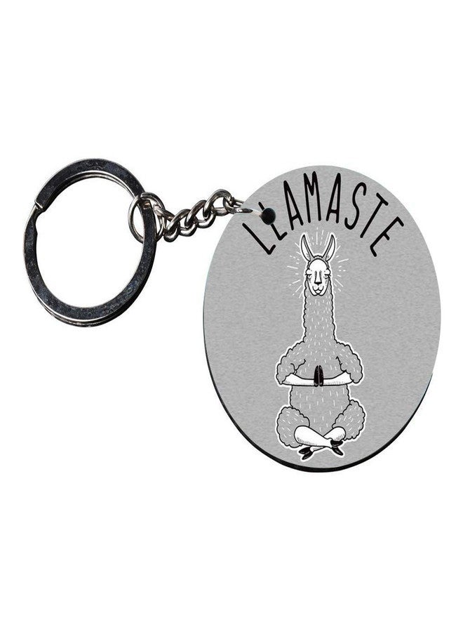 Anuman007 | key chain for girls cute | keychain for girls under 100 Printed Wooden Keychains | Circle Shape Set of 2 keyrings 2x2 inch - Image 3
