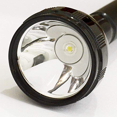 DotCom Rechargeable Aluminum Alloy Flashlight| with Three Level Lights Adjustments | Compact & Portable LED Torch Durable and Waterproof Torch Light for Camping, Hiking and Outdoors (Traditional) - Image 3