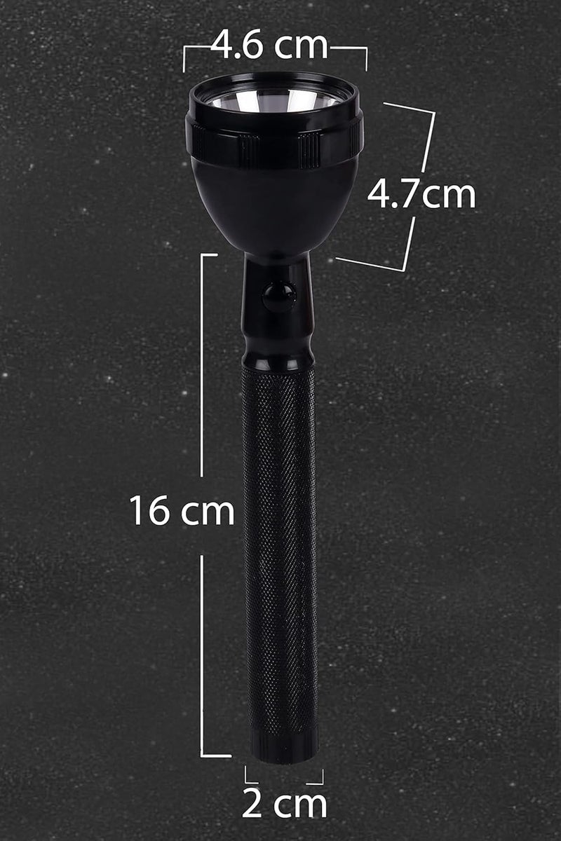 DotCom Rechargeable Aluminum Alloy Flashlight| with Three Level Lights Adjustments | Compact & Portable LED Torch Durable and Waterproof Torch Light for Camping, Hiking and Outdoors (Traditional) - Image 5