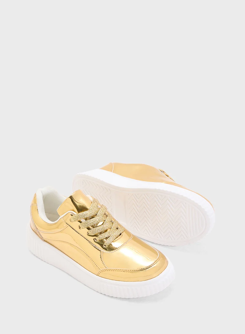 Ginger Lace Up Cupsole Sneaker