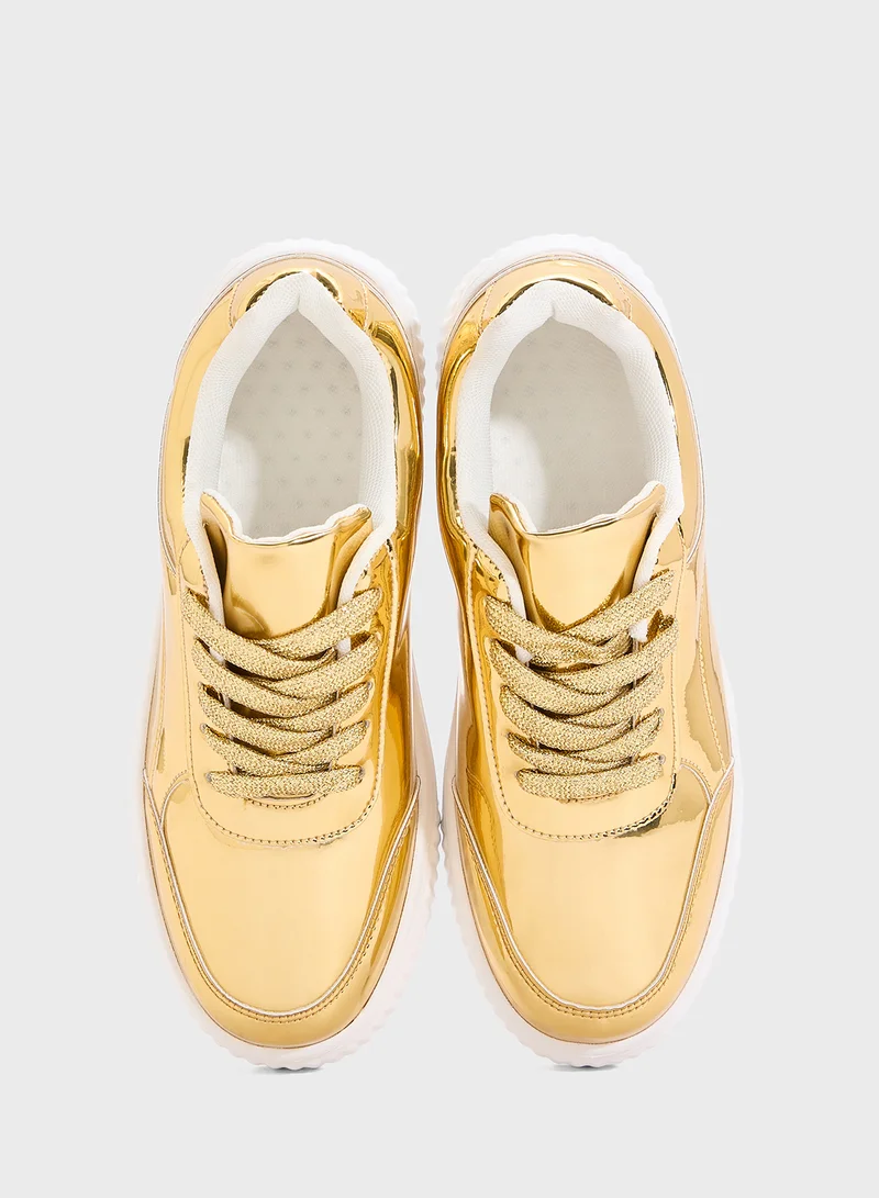 Ginger Lace Up Cupsole Sneaker