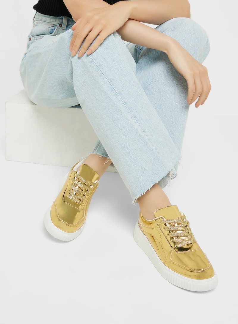 Ginger Lace Up Cupsole Sneaker