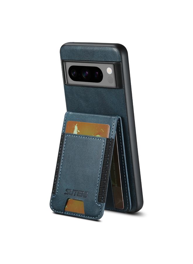 Suteni Case For Google Pixel 7a H03 Oil Wax Leather Wallet Stand Back Phone Case - Image 3