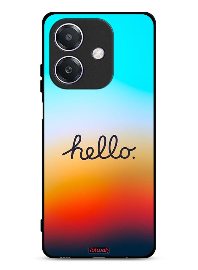 Tolwak Oppo A3 5G Protective Case Cover Hello  - Image 1