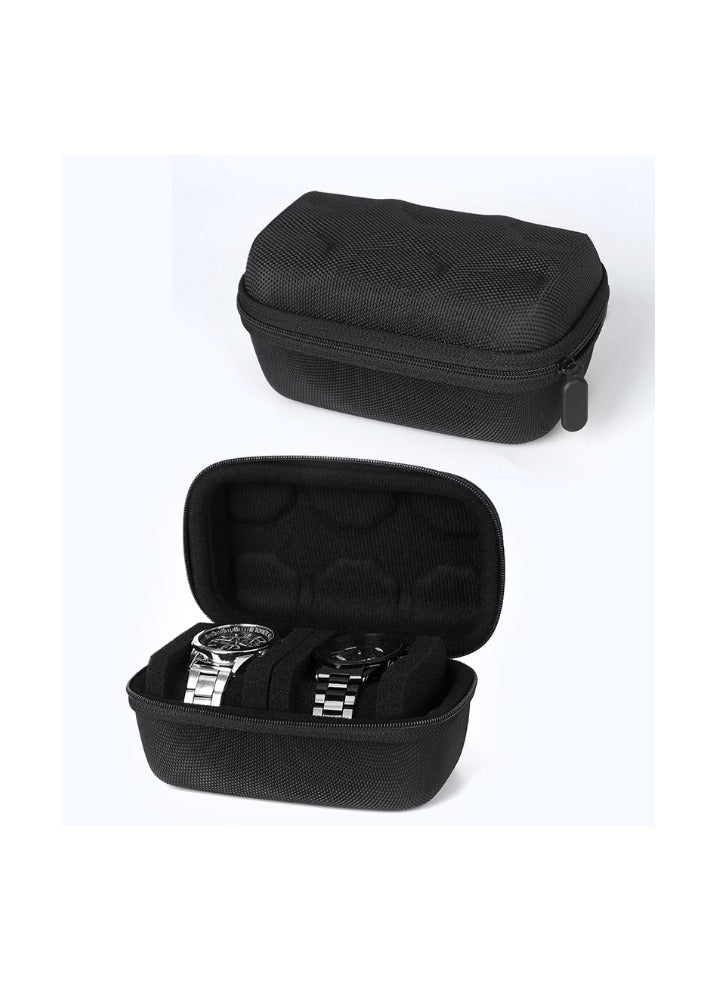 Easy to carry in your case zipper double shell, portable bezel with sponge cushion suitable for all watches and smartwatches - Image 1