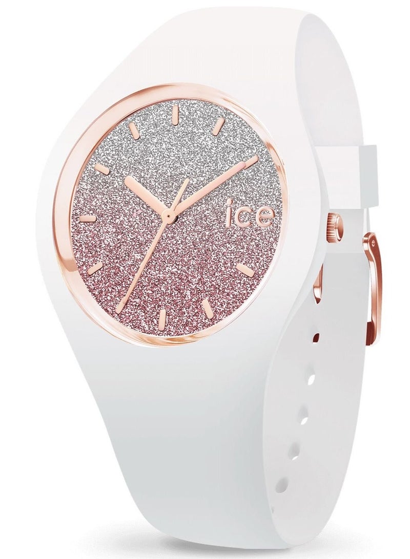أيس وتش Ice-Watch Lo 34mm Pink Silver Gradient Glitter Dial Ladies Watch 013427 - Image 1