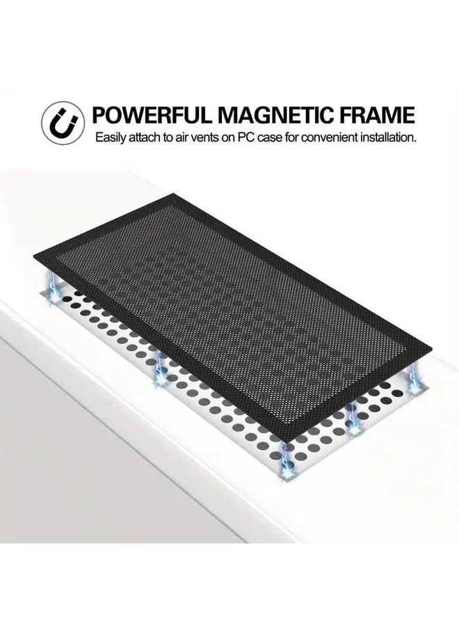Magnetic PC Fan Dust Filter 4.72x4.72 Inch For Hair Pet Fur Blocking - Image 1