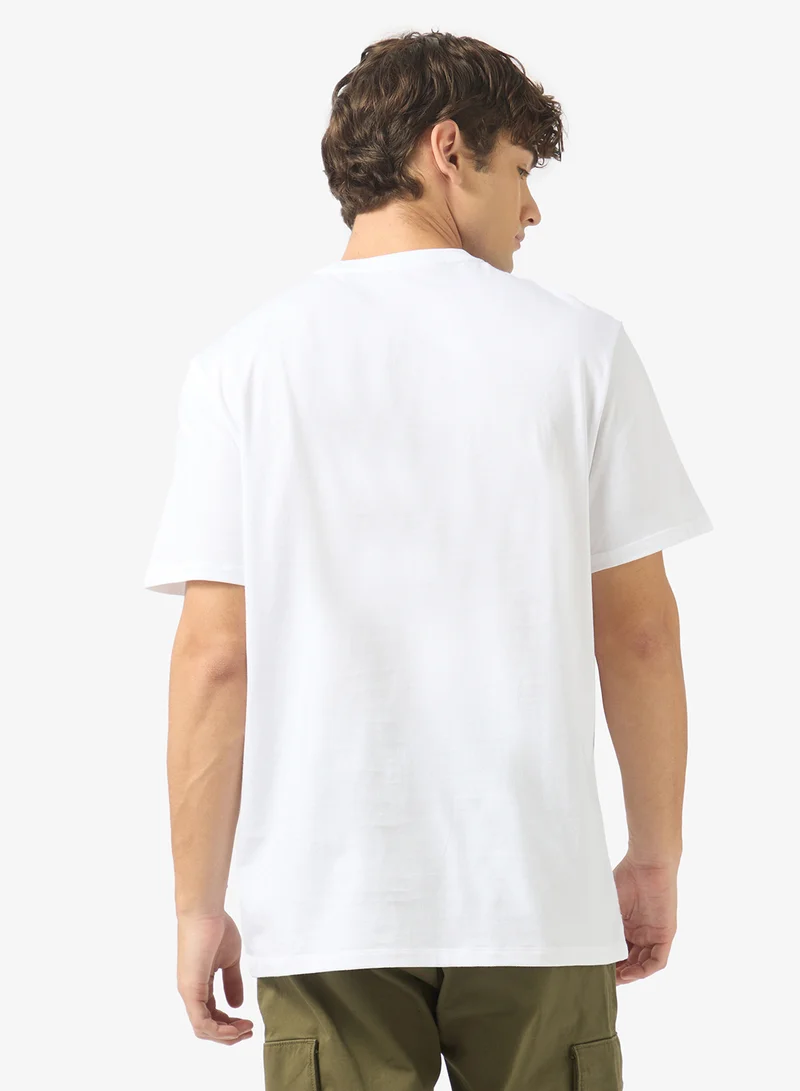 كالفن كلاين جينز تيشيرت جرافيك مايكرو مونولوجو