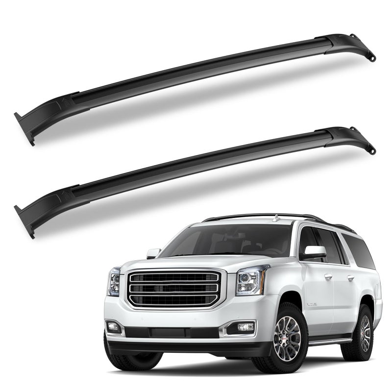 ASOPARTS 220LBS Heavy Duty Aluminum Roof Rack Cross Bars Compatible with 20152020 Chevrolet Tahoe Suburban GMC Yukon Yukon XL Cadillac Escalade ESV Roof Rails Adjustable Rooftop Crossbars