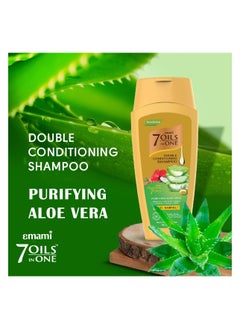 emami 7 Oil In One Double Conditioning Shampoo Purifying Aloe Vera 400ml  - Image 2