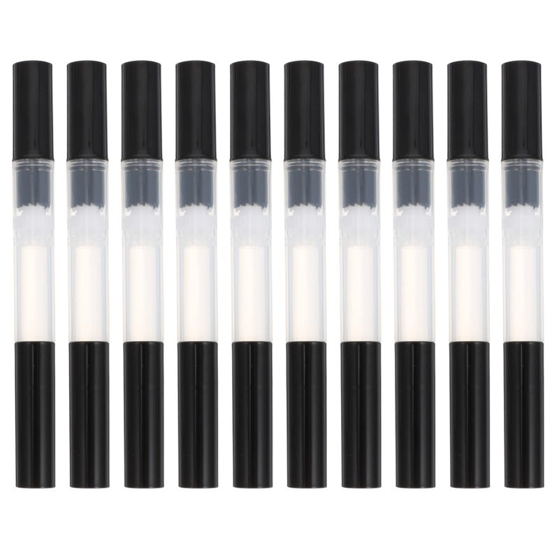 Lurrose 10pcs Transparent Twist Pens Empty Nail Oil Pen Brush Cosmetic Lip Gloss Container Applicator Eyelash Growth Liquid Tube for Beauty Supplies 3ml Color 2 - Image 1