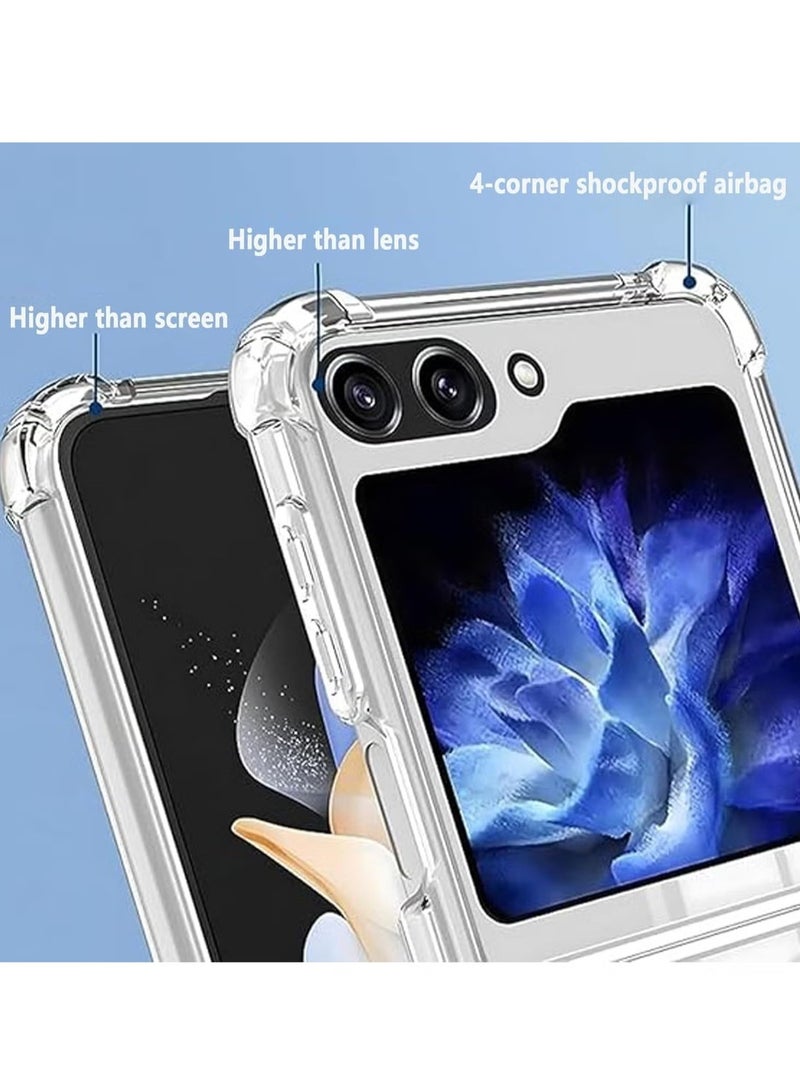 ELTRAZONE Samsung Galaxy Z Flip 6 Case Cover – Transparent Shockproof Protection, Yellowing Resistant, Magnetic Phone Case, Compatible with MagSafe for Galaxy Z Flip 6 5G - Image 3