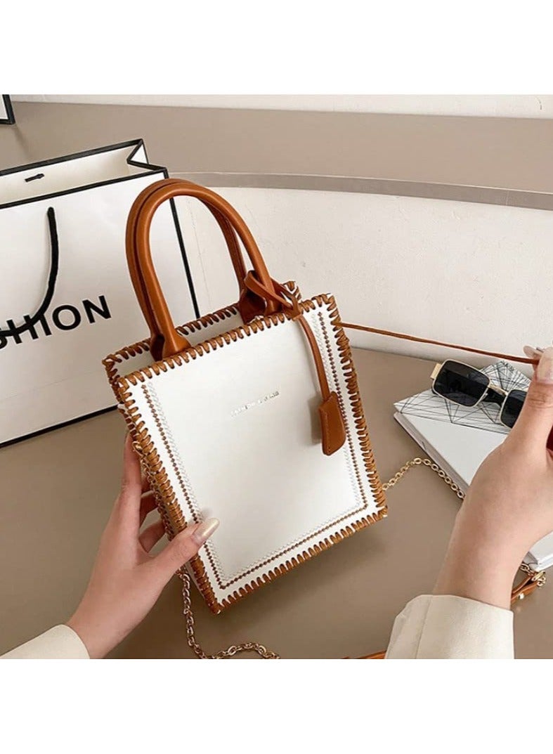 SYOSI DIY Leather Bag Making Kit, SYOSI PU Leather Bags Making Accessories, for Handbag Purses Crossbody Bags (White) - Image 3