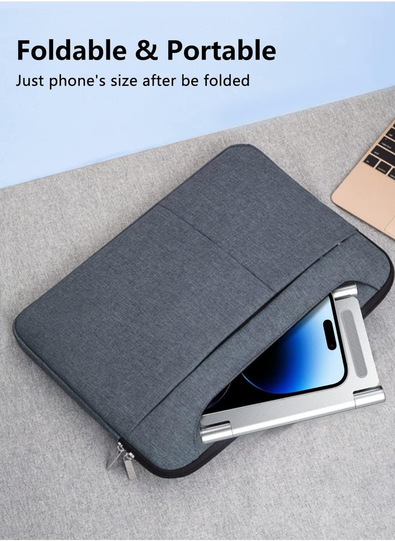 Laptop Stand Notebook Cooling Stand for Desk Adjustable Height，Foldable Portable Laptop Holder for Laptops