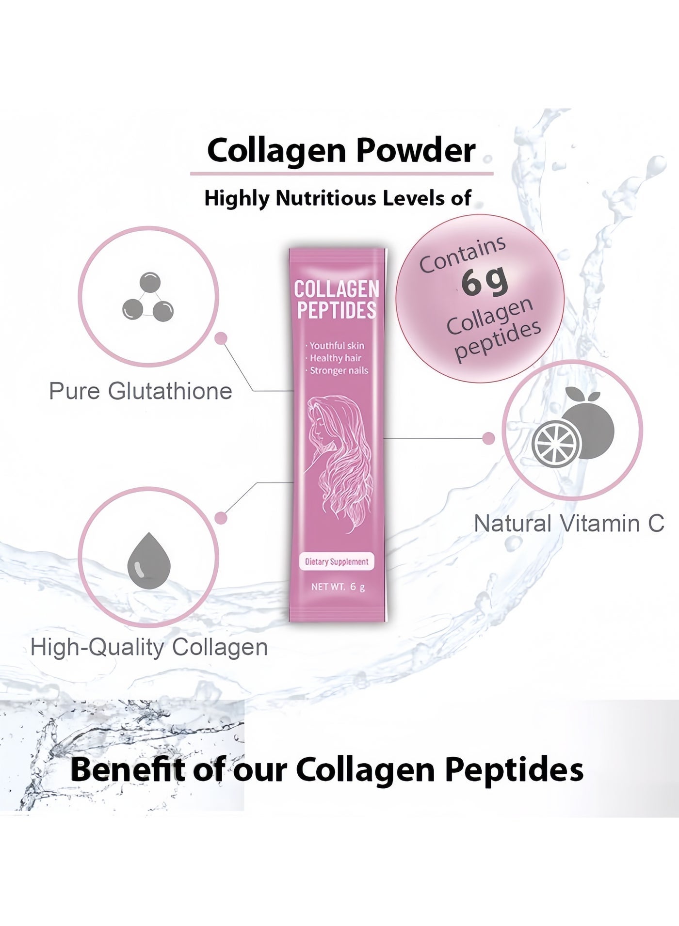 how does glutathione powder taste Wins Town Collagen Peptides Powder, Naturally Sourced Hydrolyzed Collagen Powder, Safe Natural Dietary Heathy Collagen Supplements For Women Hair, Skin, Nail, And Joint Support 6g*20sachets | Best Price KSA Ht26 Prescription - Glutathione Size:32 oz. badge_T_Tablet_#f3a211