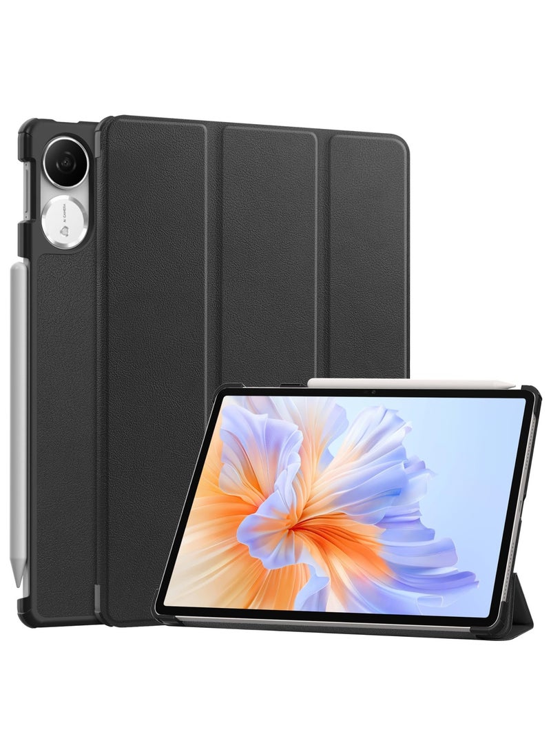 قضية لشرف باد V9 11.5 2024 أطلق الذكية خفيفة الوزن ثلاثي الطف الوقوف الحماية قضايا اللوح مع الاستيقاظ التلقائي / النوم (أسود) - Image 1