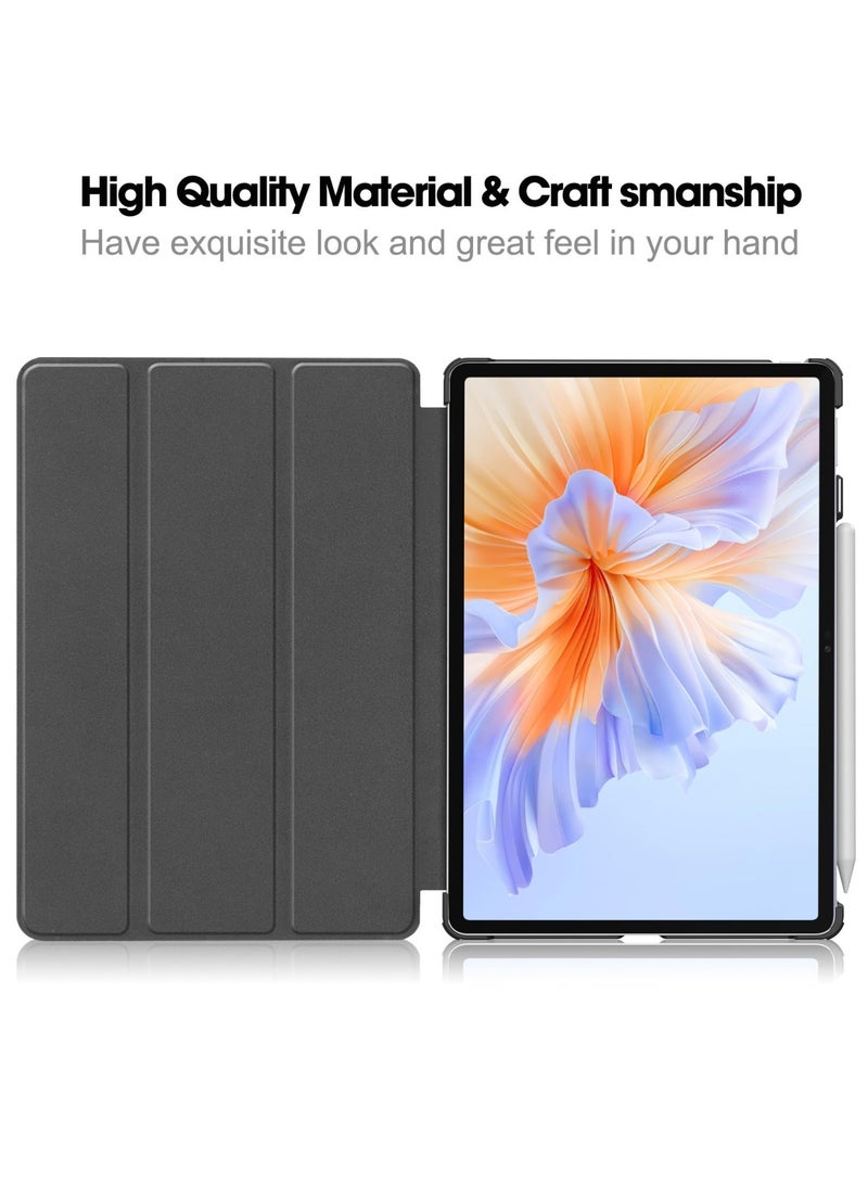 قضية لشرف باد V9 11.5 2024 أطلق الذكية خفيفة الوزن ثلاثي الطف الوقوف الحماية قضايا اللوح مع الاستيقاظ التلقائي / النوم (أسود) - Image 2