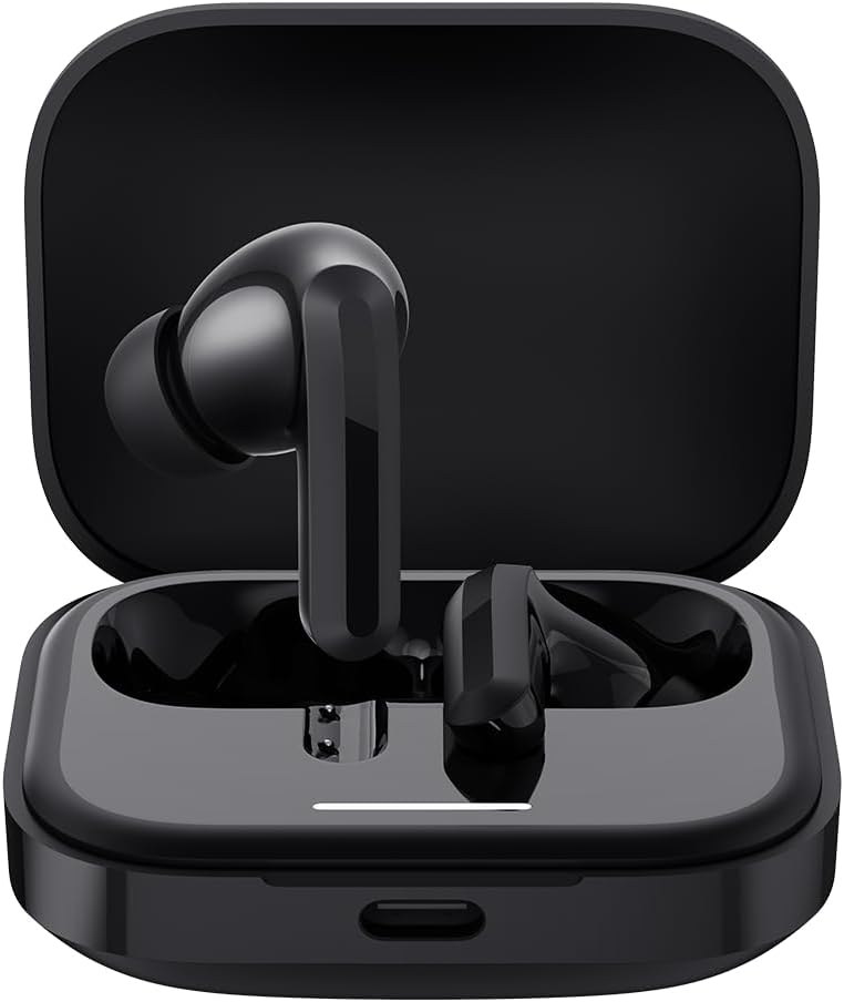 Xiaomi Redmi Buds 5 Wireles Earbuds, Bluetooth 5.3 in-Ear Headphones, 46dB Active Noise Cancellation, Up to 38H Battery, Dynamic Driver, 5ATM Waterproof - Black - Image 1