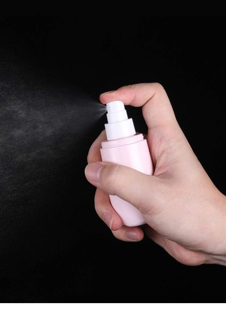 Y&D SYOSI 2Pcs Pink 70ML Cute Cat Design Pump Spray Bottle Empty Water Sprayer Plastic Mist Atomizer Multifunctional Refillable Dispenser for Travel Makeup Perfume  - Image 2