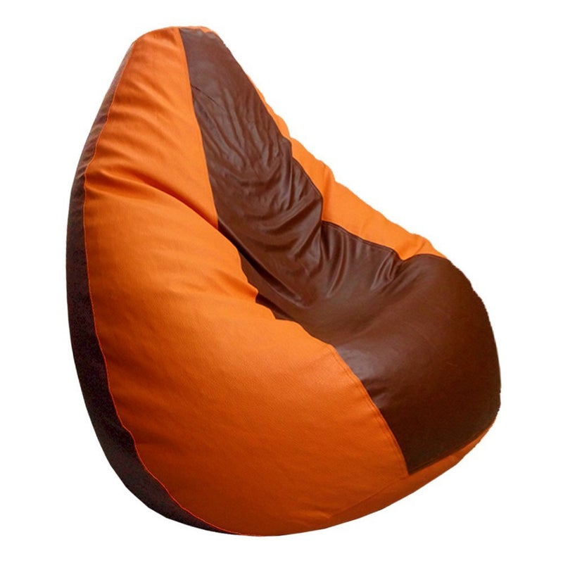 TRUE 2 F Teardrop Bean Bag Cover Without Beans Cover only OrangeBrown L - Image 2