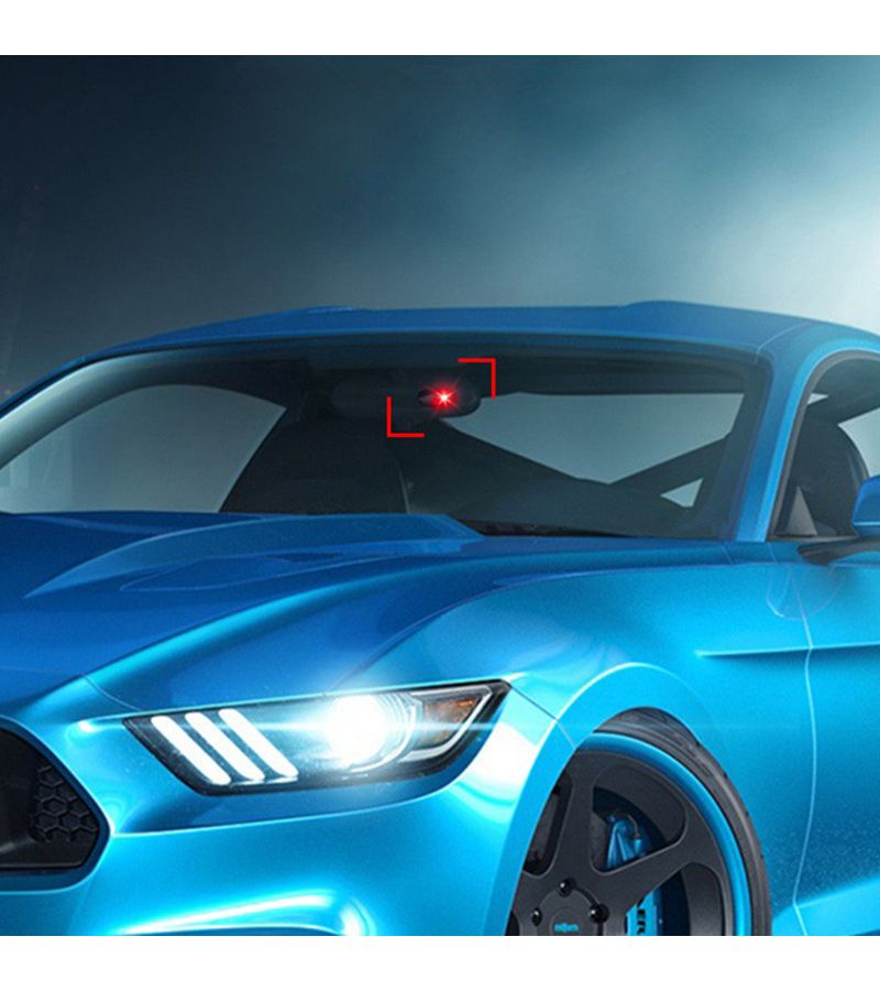 2pcs Red Light Car Anti Theft Led Simulation Indicator Light Decorative Reminder Interior Vehicle Accessory - Image 5