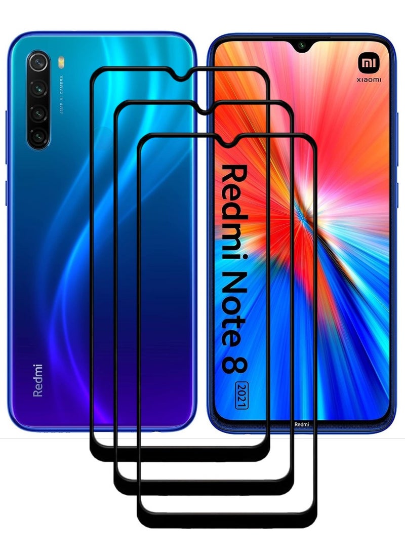 ACLIX 3 Pieces Antistatic ESD Dustproof Premium Quality High Definition Tempered Glass Screen Protector Designed For Xiaomi Redmi Note 8 - Image 1