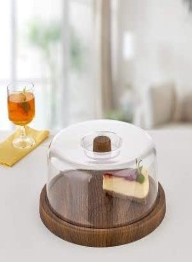 AKDC Evelin Cake Serving Box Container Cake Server Storage Keeper Tray With See-Through. (With Lid) - Image 1