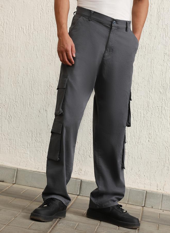 Hubberholme Straight Fit Double Cargo Pocket Pants - Image 1