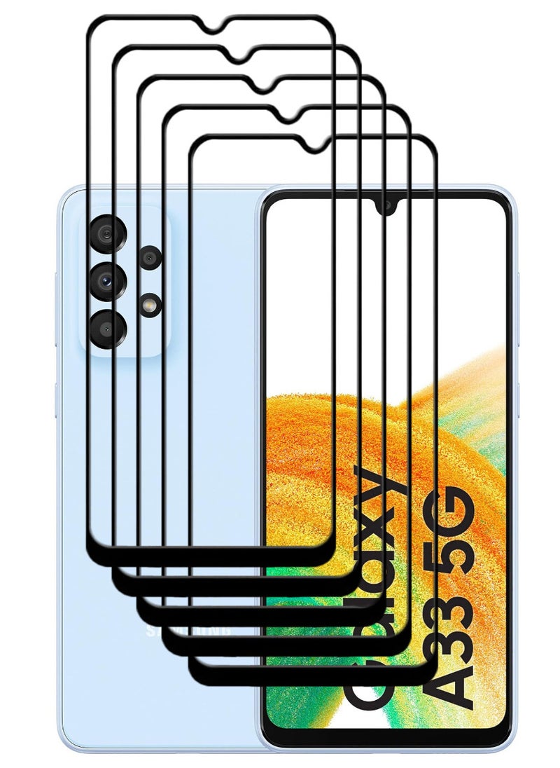 ACLIX 5 Pieces Antistatic ESD Dustproof Premium Quality High Definition Tempered Glass Screen Protector Designed For Samsung Galaxy A335G - Image 1
