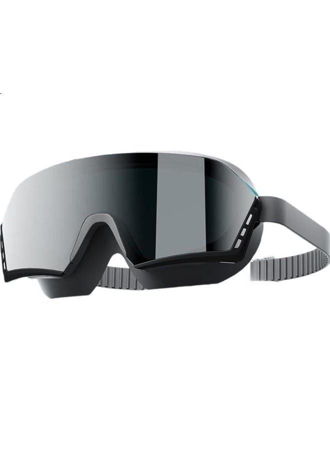 Erke Unisex Adult Waterproof Anti-Fog High Definition All-Match Skiing Plano Electroplated Swimming Sports Frost White Plano - Image 1