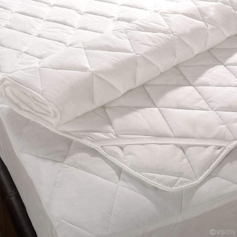 DEEP SLEEP Every Night Deep Sleep Twin/Single Size 100X200 CM, Satin,Space Pattern, White - Matress Protectors - Image 2