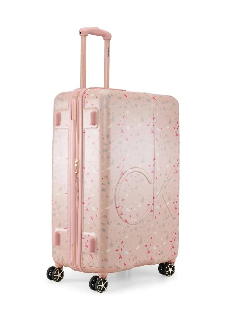 CALVIN KLEIN TERRAZZO ISLAND HS Hardside Spinner Luggage On Wheels, Ultra Lightweight ABS, 4 Double Wheels