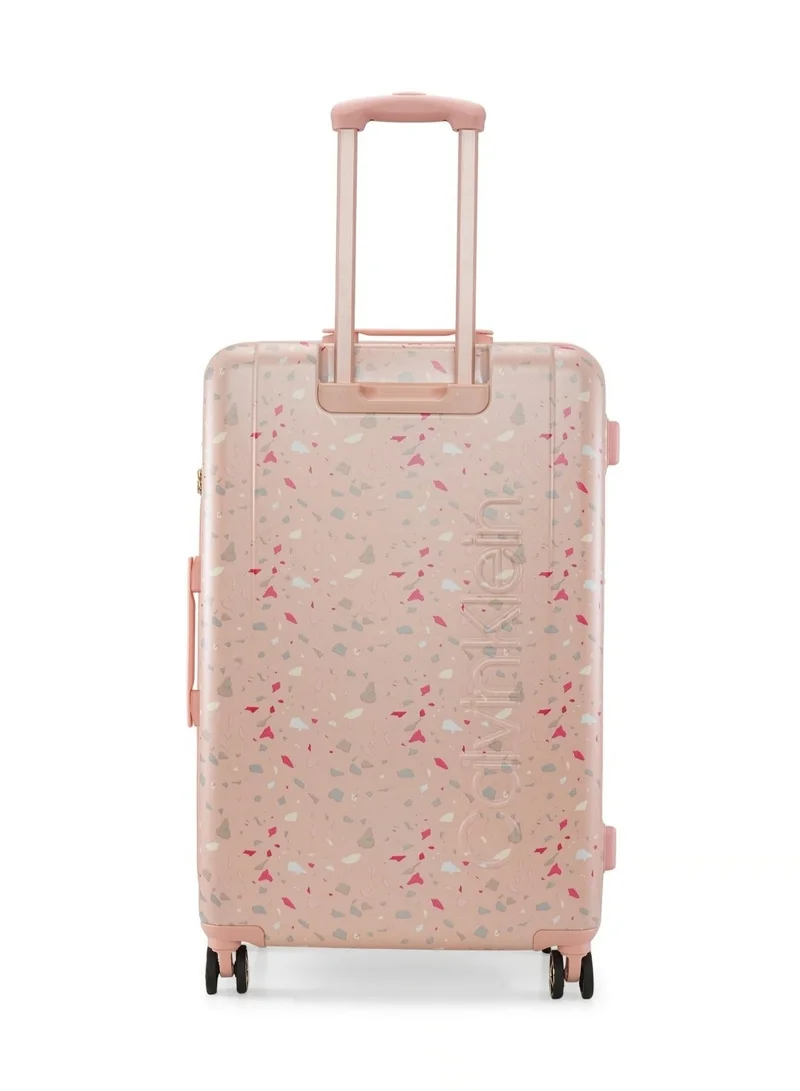 CALVIN KLEIN TERRAZZO ISLAND HS Hardside Spinner Luggage On Wheels, Ultra Lightweight ABS, 4 Double Wheels
