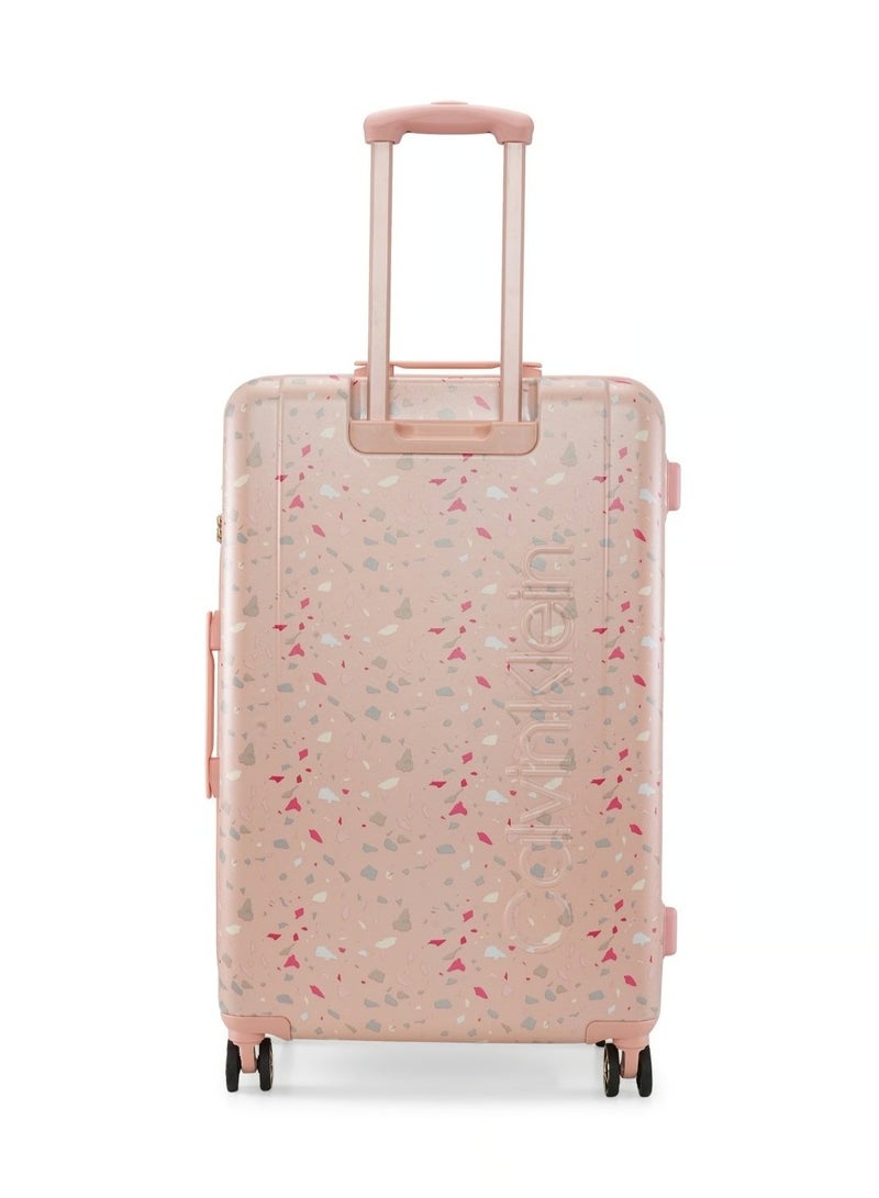 CALVIN KLEIN TERRAZZO ISLAND HS Hardside Spinner Luggage On Wheels, Ultra Lightweight ABS, 4 Double Wheels - Image 4